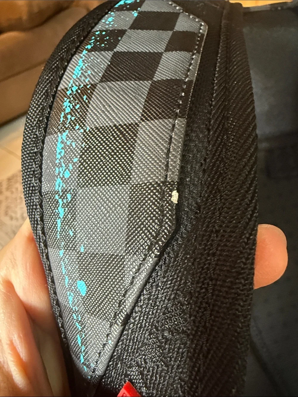 Gamma teal check spray ground backpack. 🦈